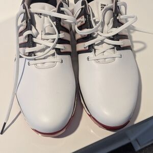 Adidas Men's White and Black Athletic Shoes